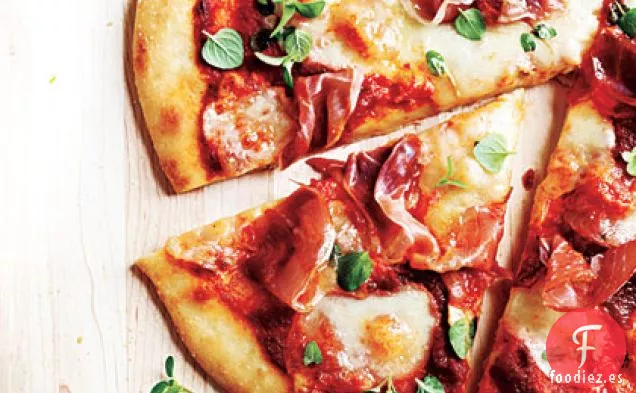 Pizza de Jamón y Mozza