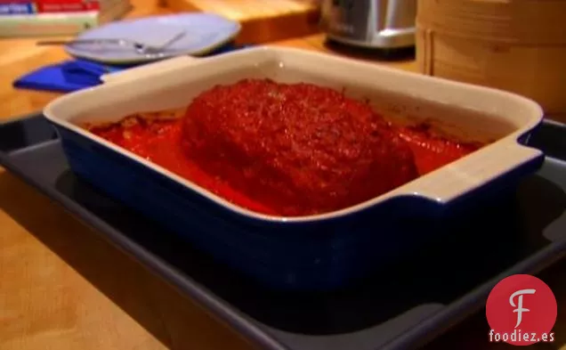 Pastel de Carne de Pavo Bubby's con Salsa de Pimiento Rojo