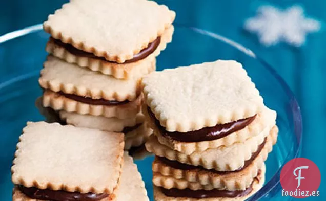 Galletas Cortadas de Avellana y Chocolate (Nocciolini)