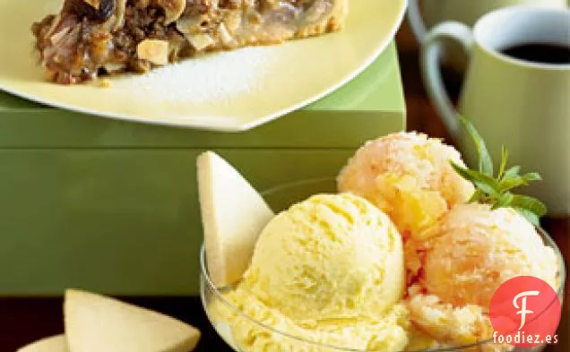 Tarta de Ruibarbo con Streusel de Mantequilla Marrón