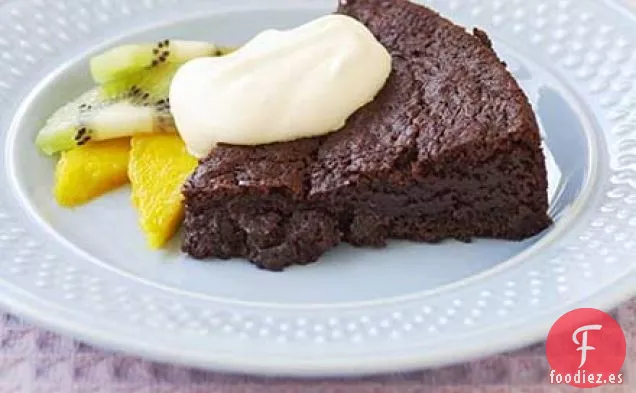Pastel de chocolate brownie