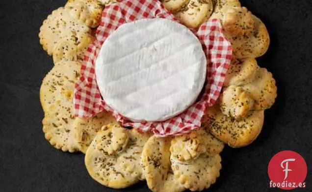 Corona de galleta de semillas de hinojo y amapola
