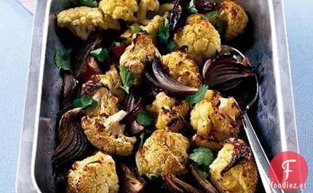 Coliflor de cilantro asado