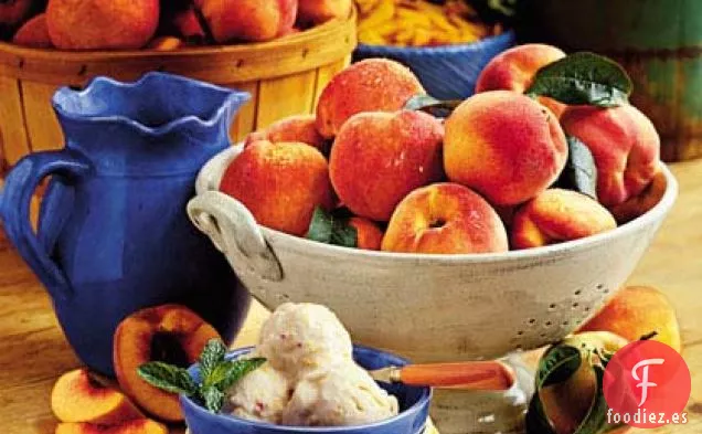 Helado de Melocotón de Verano