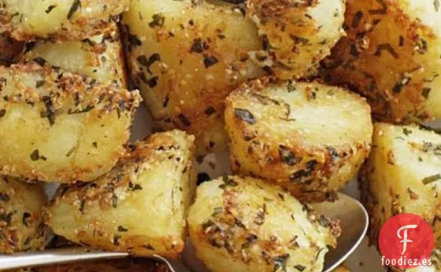 Patatas asadas con parmesano