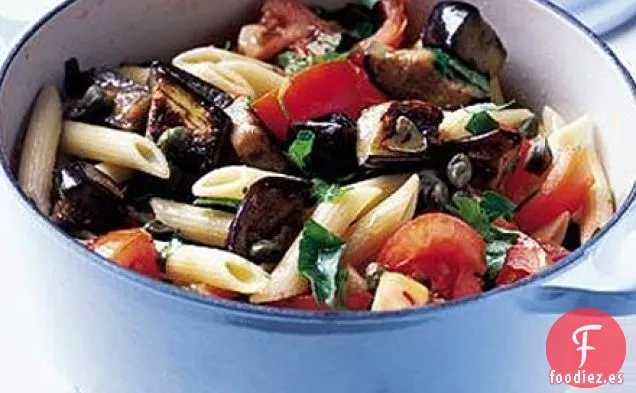 Pasta de tomate y berenjena