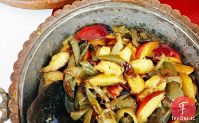 Pimientos Asados Con Nectarinas