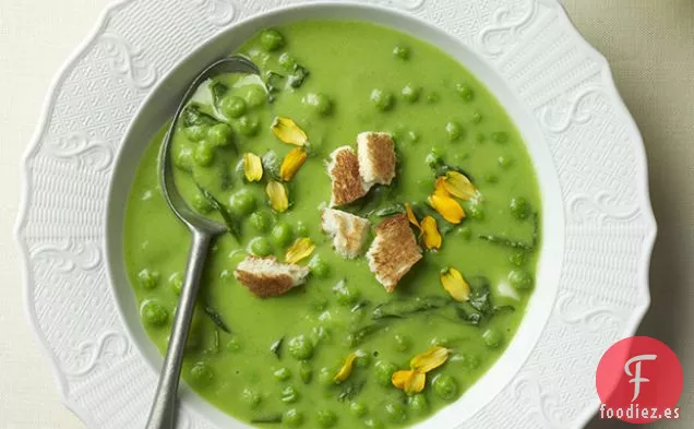 Una Sopa de Guisantes Verdes, sin Carne