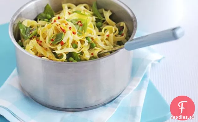 Pasta de guisantes de verano