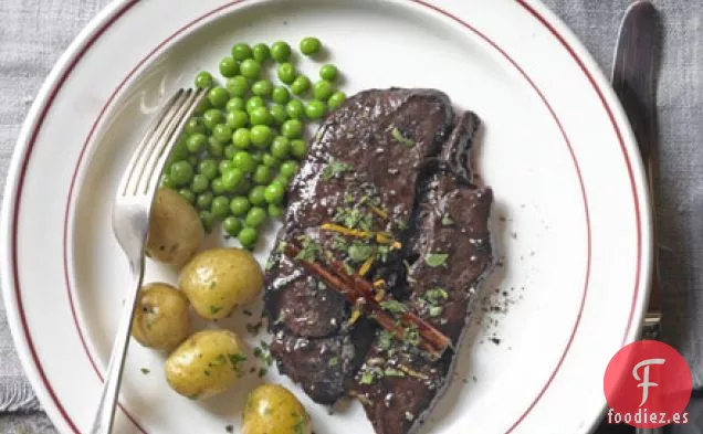 Carne de venado con salsa de Oporto