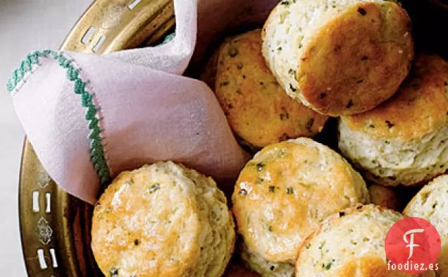 Galletas de Harina de Maíz y Cebollino
