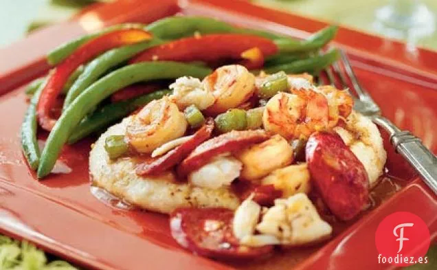 Salsa Cajún de Camarones y Cangrejo