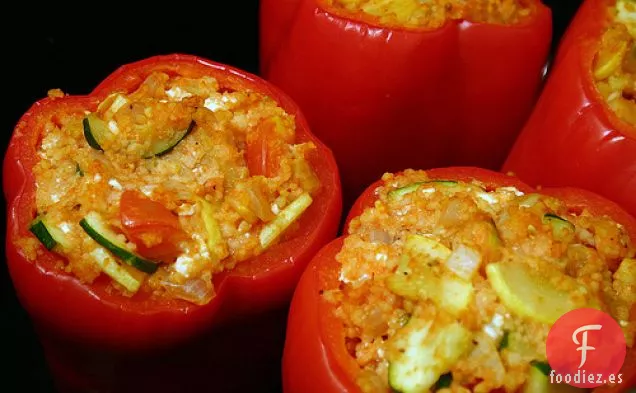 Cuscús Y Pimientos rellenos De queso Feta