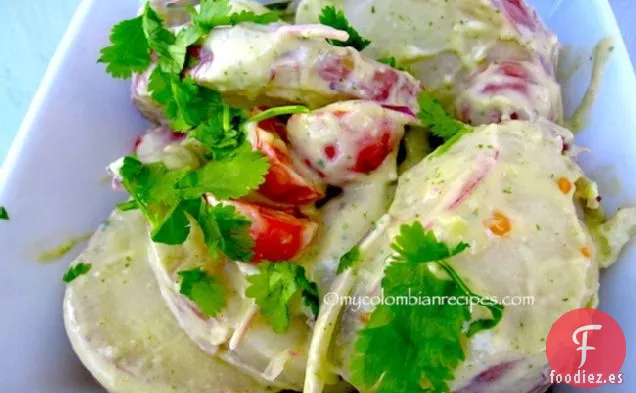 Ensalada de Patata con Aderezo de Aguacate