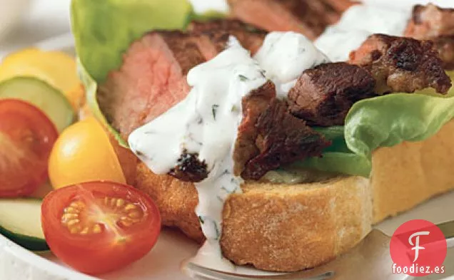 Sándwiches de Carne con Mayonesa de Estragón