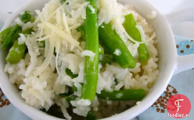 Arroz Cremoso al Horno con Espárragos y Limón