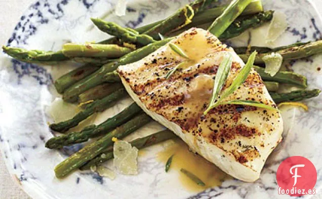 Fletán a la Plancha con Estragón Beurre Blanc