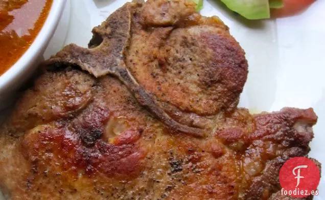 Chuletas de Cerdo al Estilo Colombiano