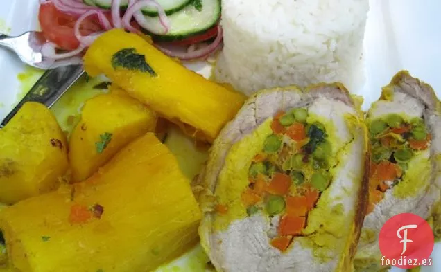 Carne de Cerdo Rellena (Carne de Cerdo Rellena con Verduras)