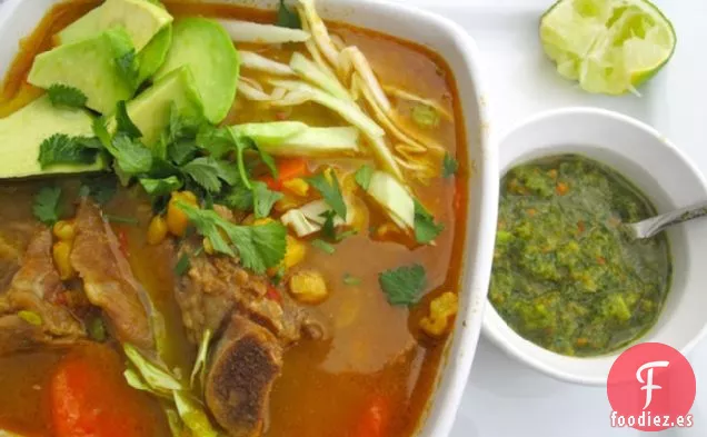 Cuchuco de Maíz (Sopa Colombiana de Cerdo y Maíz Dulce)