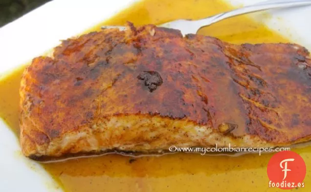 Salmón con Salsa de Mandarina