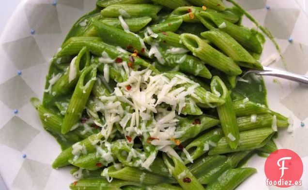 Pasta con Salsa Cremosa de Espinacas