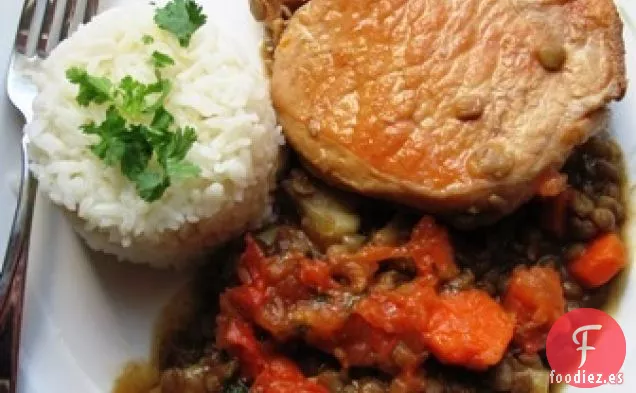 Lentejas Estofadas con Cerdo (Lentejas Estofadas con Cerdo)