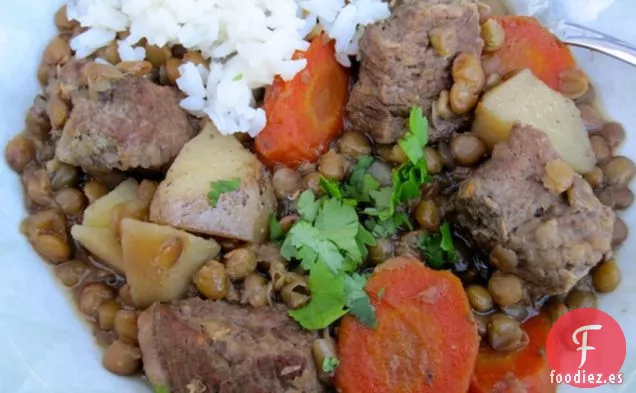 Estofado de Lentejas con carne