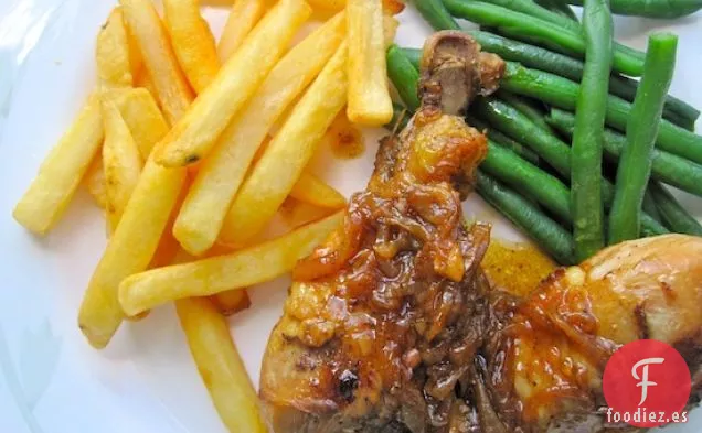 Pollo Encebollado (Pollo en Salsa de Cebolla)