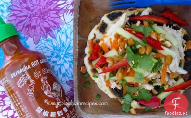 Arepa Thai de Pollo (Arepa de Pollo Tailandés)