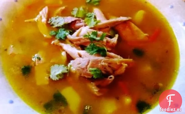 Sopa de Guisantes y Pollo Partidos
