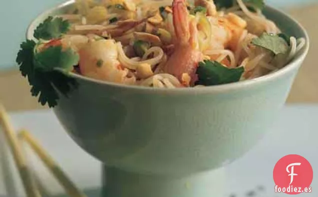 Ensalada de Fideos con Camarones y Aderezo de Chile