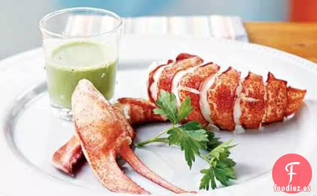 Langosta al Vapor con Emulsión de Perejil