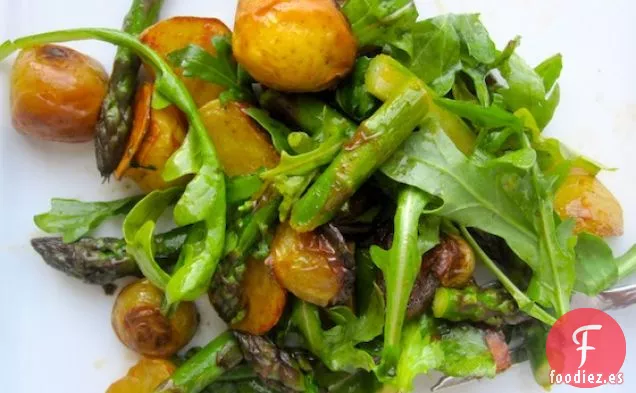 Ensalada de Patata Asada, Espárragos y Rúcula