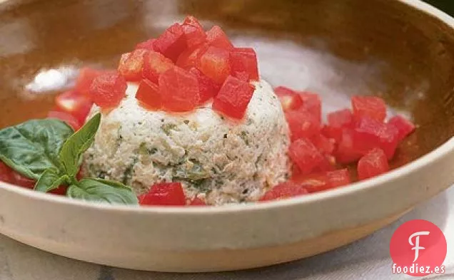 Natillas de Calabacín con Tomates y Albahaca