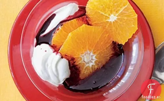 Naranjas con Especias y Yogur Griego