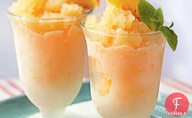 Granizado de Limonada de Melocotón con Pinchos