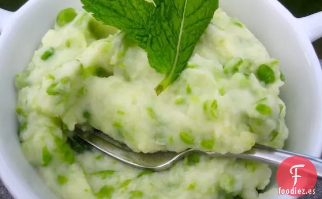 Puré de Patatas con Guisantes y Menta
