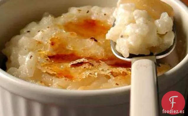 Arroz con Leche Caramelizado con Peras y Pasas