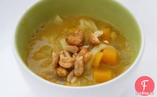Sopa de Calabaza, Zanahoria y Fideos