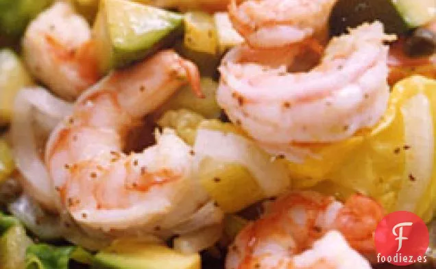 Camarones con Aguacates