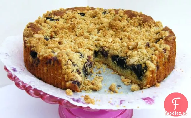 Pastel de Crumble de Arándanos