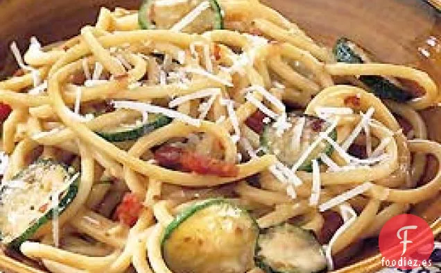 Bucatini Carbonara con Calabacín