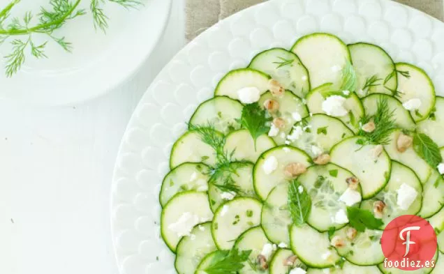 Receta De Ensalada De Carpaccio De Pepino Y Calabacín