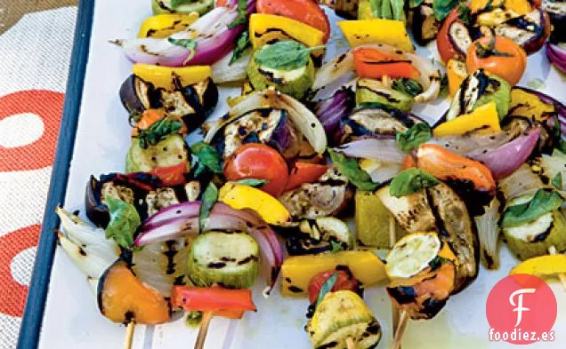 Brochetas de Verduras a la Parrilla