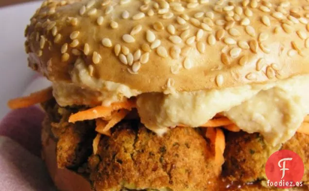 Bagel de Falafel y Hummus