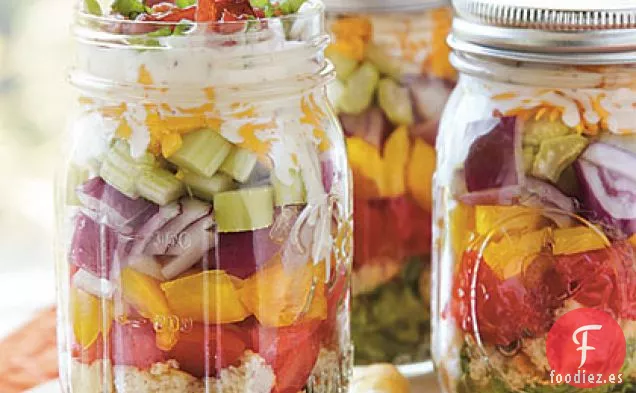 Ensalada de Pan de Maíz en Capas