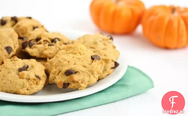 Galletas con Chispas de Chocolate y Calabaza para Microondas