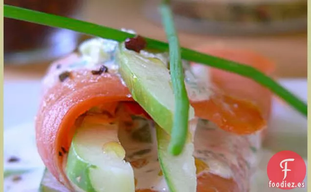 Envolturas De Pepino Y Salmón Ahumado Con Paradise Seeds
