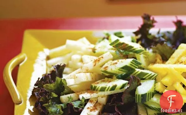 Ensalada de Jícama, Pepino y Piña (Pico de Gallo)